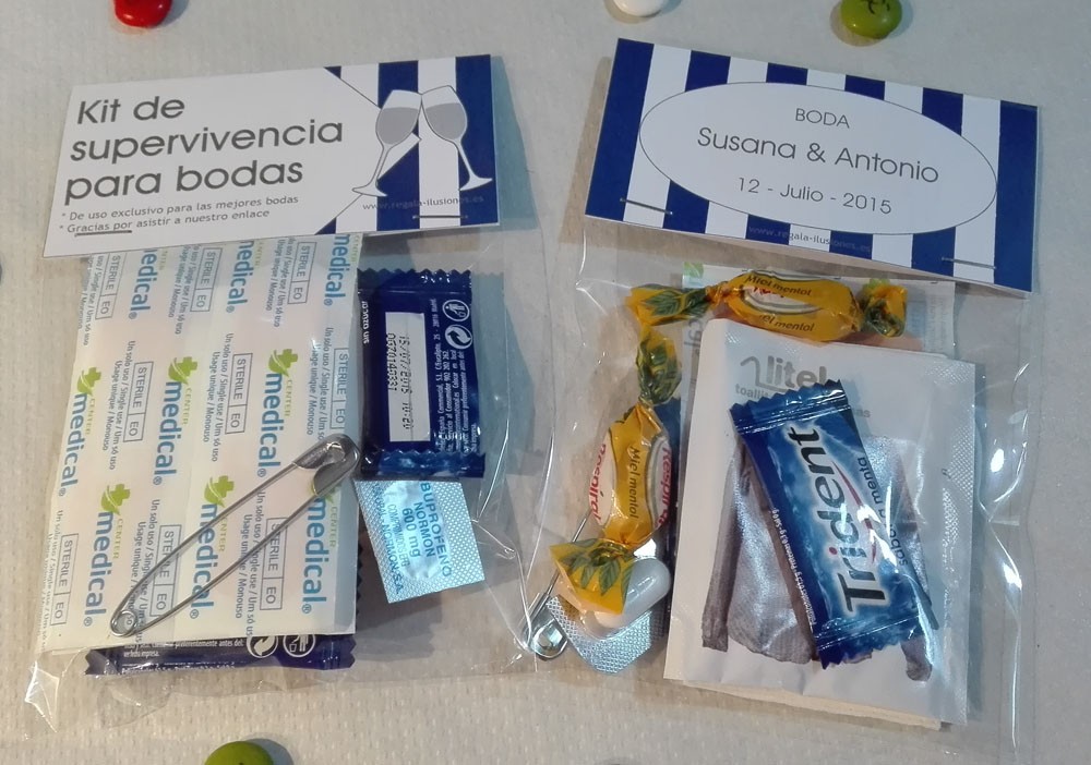 Kits Supervivencia Bodas. Modelo 2
