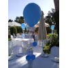 Decoración Bautizo Niño con globos y Mesa Candy