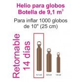 Botella Helio retornable 9,1 m3