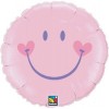 Globo Foil de 18" (45cm) Carita Feliz Rosa