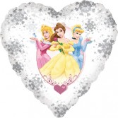 Globo Foil Corazón de 18" (45cm) Princesas Disney