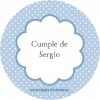 100 Etiqueta Circular 5,3cm CPB imprimible