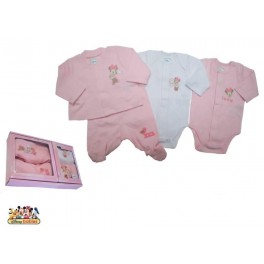 Conjunto bebé Minnie 4 Pzas.