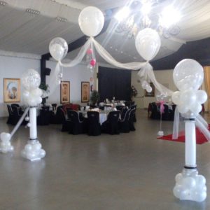 Decoración salón de boda