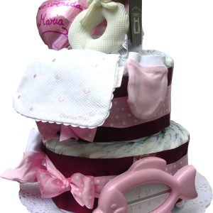 Tarta de Pañales Chocolat Rosa