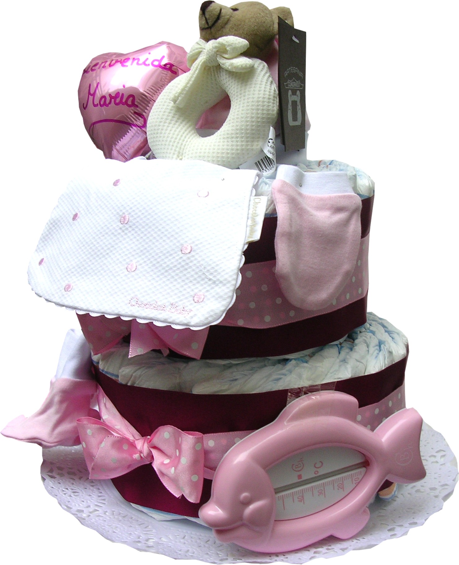 Tarta de Pañales Chocolat Rosa