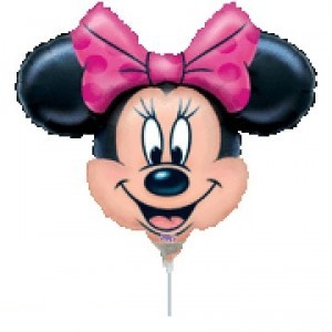 Globo Foil de 9" (23cm) Cabeza Minnie