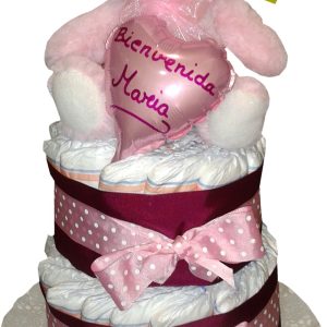 Tarta de Pañales Mimos con osito