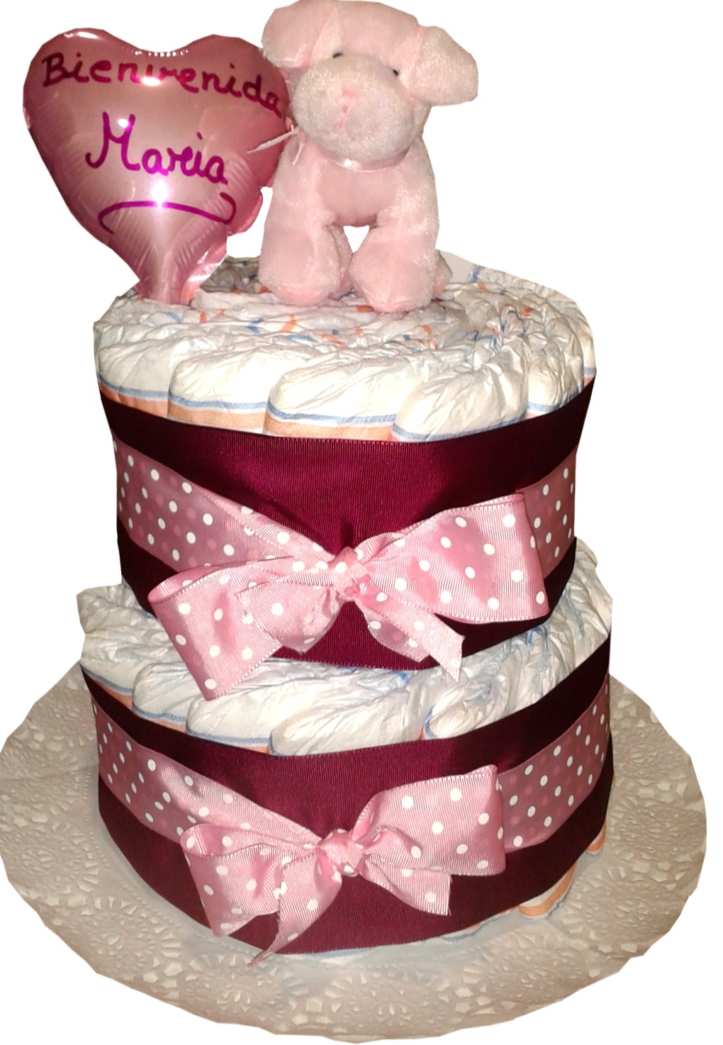 Tarta de Pañales Mimos con perrito
