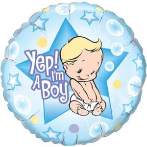 Globo Foil de 18" (45cm)  Yep im a Boy