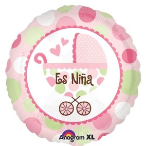 Globo Foil de 18" (45cm) Carrito Es Niña