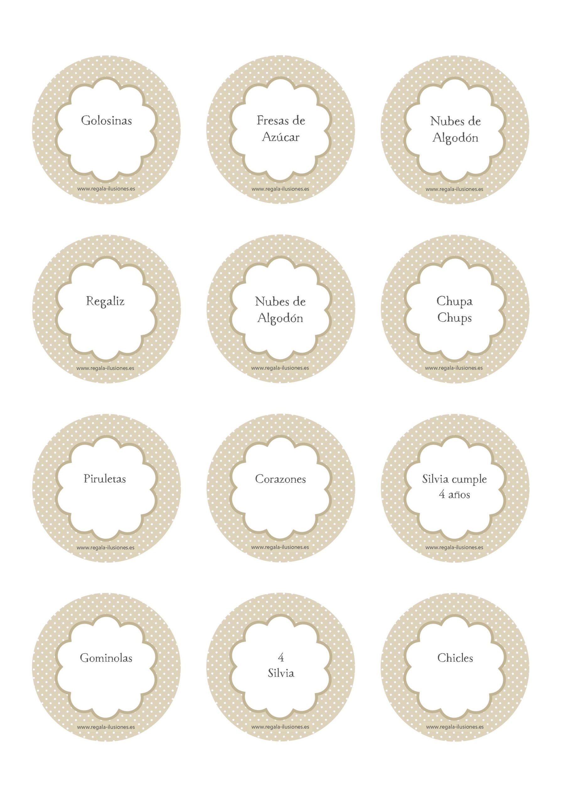 100 Etiqueta Circular 5,3cm BPB imprimible - Imagen 2