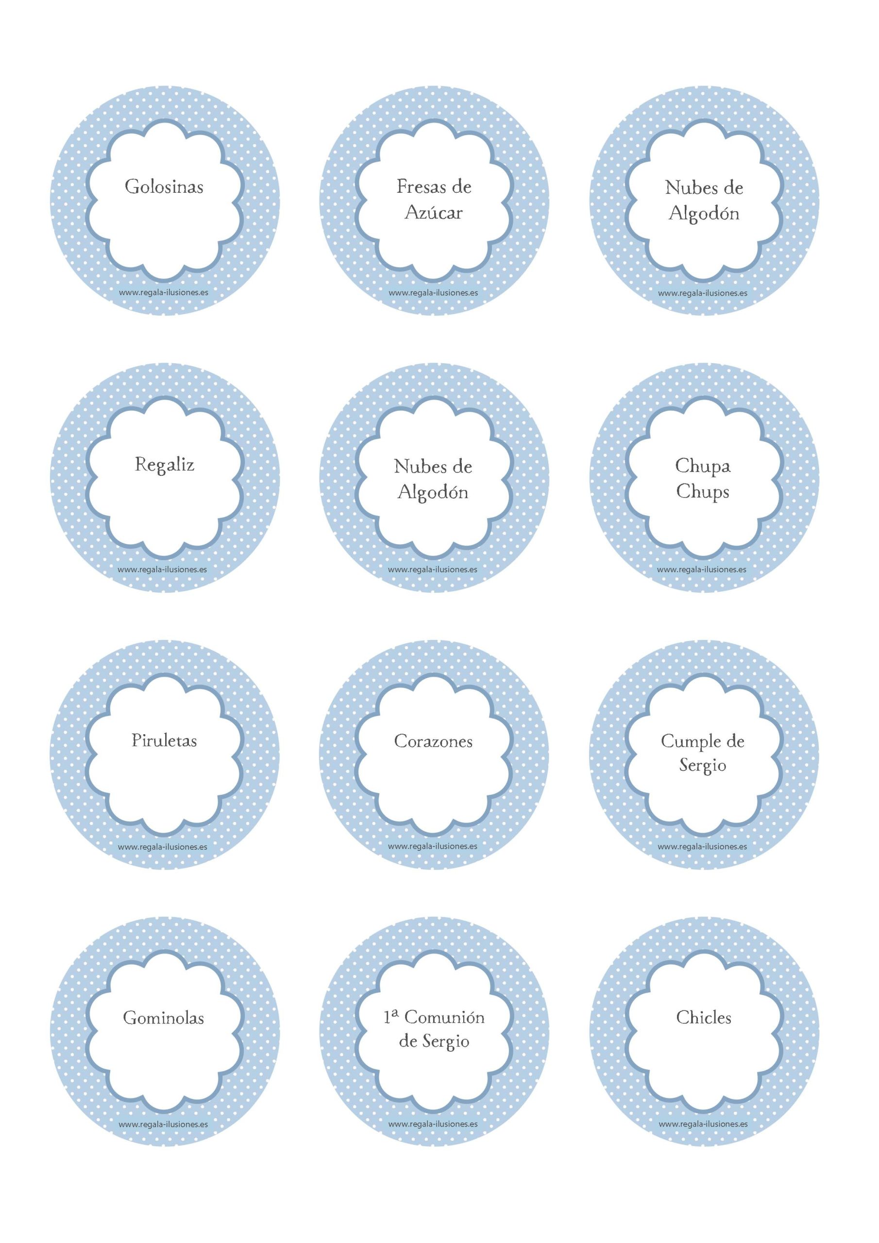 100 Etiqueta Circular 5,3cm CPB imprimible - Imagen 2